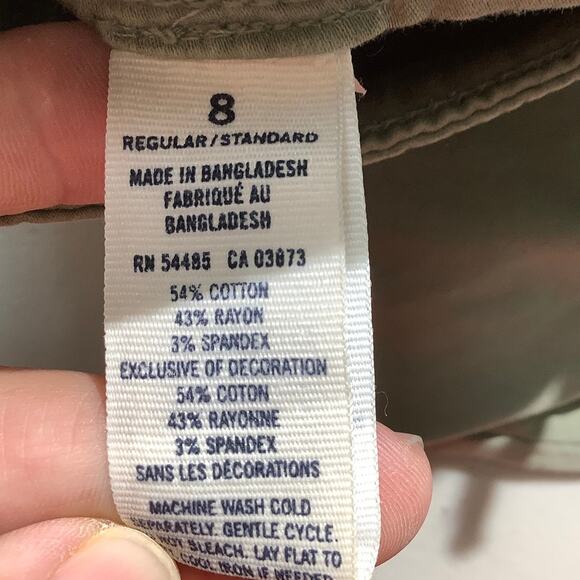 American Eagle Women’s Pants Size 8 — Light Olive Green, Skinny, Super Stretch - Picture 4 of 11